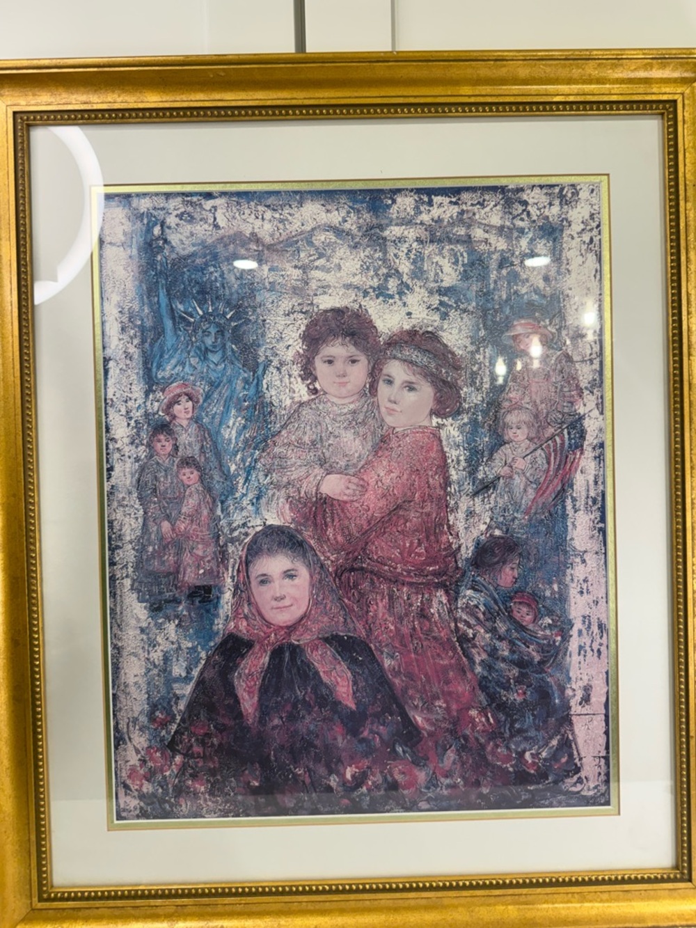 Vintage Limited Edition Art Print – Edna Hibel “Our Mothers Before Us” (1996)